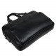 Портфель мягкий кожа BOND 1424-281 черный флотар