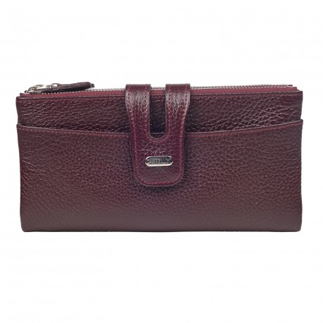 Кошелек женcкий кожаный CANPEL 2021-72 бордо
