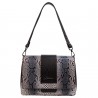 Сумка женская кожа Desisan 2050-180 серо-коричневый лак