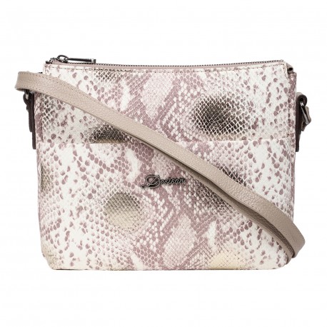 Сумка женская кожа Desisan 3015-755 золотистая змея