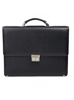 Портфель кожаный CANPEL 3021-7 черный флотар