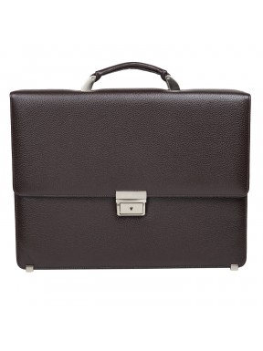 Портфель кожаный CANPEL 3021-14 коричневый флотар