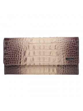 Кошелек женский кожа Desisan 150-830 бежевый кроко