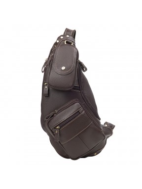 Кожаный рюкзак через плечо BUFFALO BAGS M8260C коричневый нубук