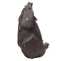 Кожаный рюкзак через плечо BUFFALO BAGS M8260C коричневый нубук