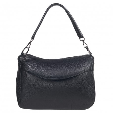 Сумка женская из натуральной кожи MB616black