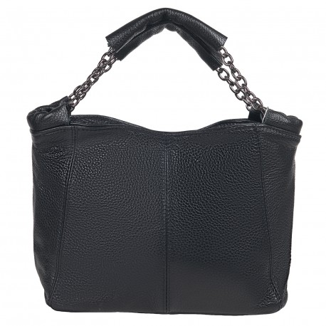 Сумка женская из натуральной кожи MB613black