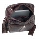 Мужская кожаная сумка через плечо BUFFALO BAGS M6014C-2 темно-коричневая кроко