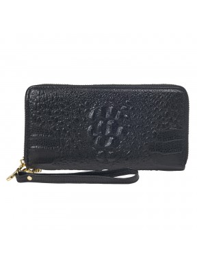Портмоне мужское из натуральной кожи Buffalo Bags M52101-11 черный кроко
