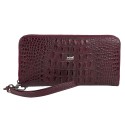 Кошелек женский кожа Desisan 09-3039 бордо кроко