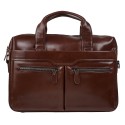 Портфель мягкий кожаный BUFFALO BAGS 7122C-2 коричневый