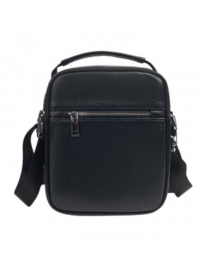 Мужская кожаная сумка через плечо BUFFALO BAGS M2458A черная