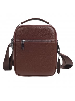 Мужская кожаная сумка через плечо BUFFALO BAGS M2458C коричневая
