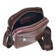 Мужская кожаная сумка через плечо BUFFALO BAGS M2458C коричневая