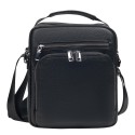 Мужская кожаная сумка через плечо BUFFALO BAGS M2451A черная