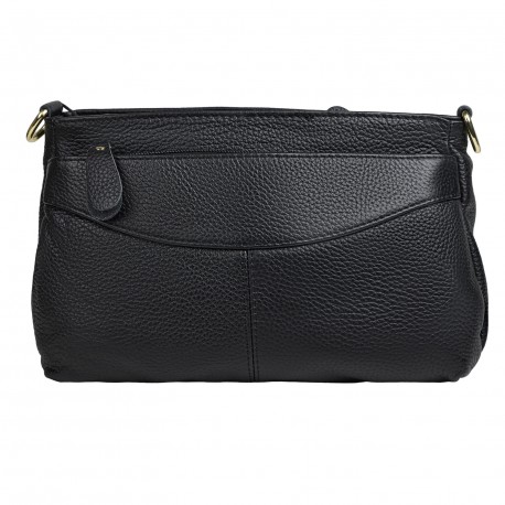 Сумка женская из натуральной кожи MB7651black