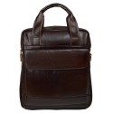 Мужская кожаная сумка через плечо BUFFALO BAGS M8579C коричневая