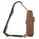 Кожаный рюкзак через плечо BUFFALO BAGS M9246C коричневый нубук