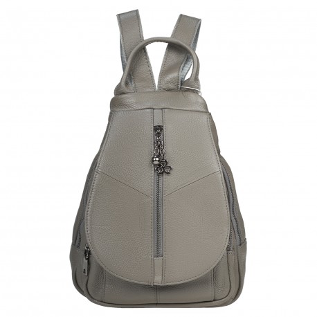 Кожаный женский рюкзак BUFFALO BAGS MB3191grey