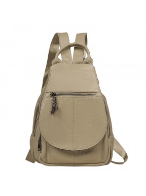 Кожаный женский рюкзак BUFFALO BAGS MB3192beige