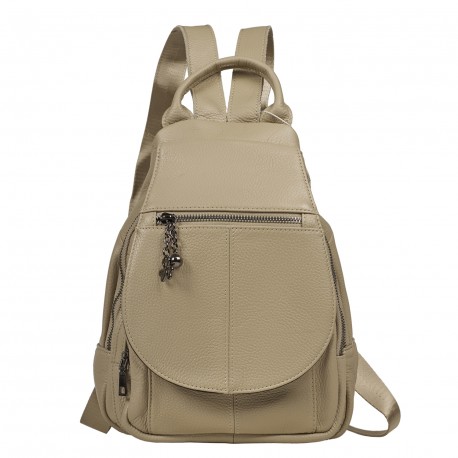 Кожаный женский рюкзак BUFFALO BAGS MB3192beige
