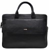 Портфель кожаный Desisan 1348-01 черный мелкий флотар