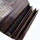 Портфель кожаный Desisan 317-19 коричневый кроко