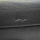 Барсетка кистевая кожаная KARYA 0696-45 черный флотар