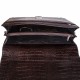 Портфель кожаный Desisan 205-19 коричневый кроко