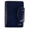 Кошелек женский кожаный Desisan 086-634 синий кроко лак