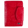 Кошелек женский кожа Desisan 086-424 красные цветы