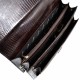 Портфель кожаный Desisan 206-142 коричневый лазер