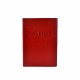 Обложка кожа паспорт лак 002-100 красный гладкий