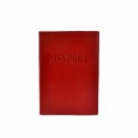 Обложка для паспорта кожаная 002-100 красный гладкий