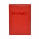 Обложка кожа паспорт лак 002-172 красный флотар