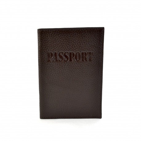 Обложка кожа паспорт мат. 003-14 коричневый флотар