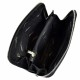 Барсетка мягкая кожаная DESISAN 1350-01 черный мелкий флотар