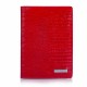 Обложка для паспорта кожа KARYA 092-074 красный лазер