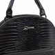 Рюкзак кожаный Desisan 6001-633 черный мелкий кроко