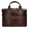 Портфель кожа Desisan 6017-19 коричневый кроко