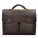 Портфель мягкий кожаный BOND 1223-286 коричневый