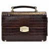 Барсетка кожа Desisan 1086-19 коричневый кроко